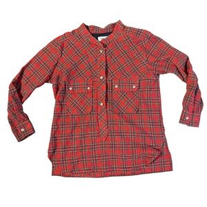 Isabel Marant Etoile Wool Red Flannel Shirt Size 2